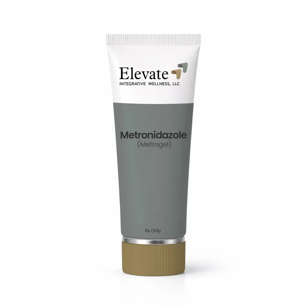 Tube of Metronidazole (Metrogel) from Elevate Integrative Wellness brand
